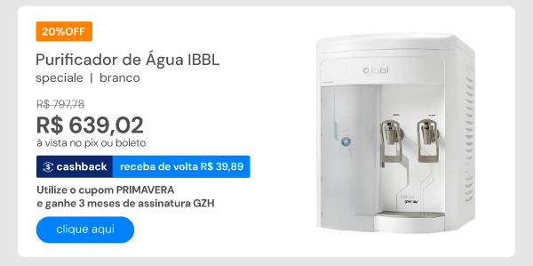 Purificador De água IBBL Speciale Branco FR600