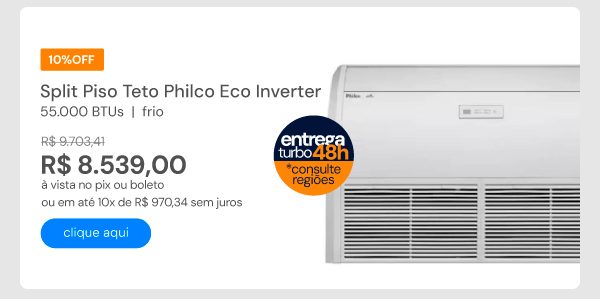 Ar condicionado Split Piso Teto Philco Eco Inverter 55000 BTU Frio 220V PAC60000IPFM15