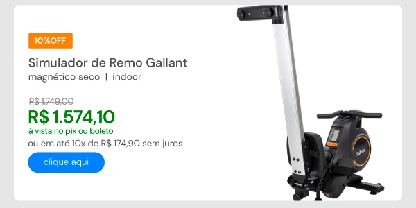 Aparelho Simulador de Remo Magnético Seco Indoor Gallant (GRS03HMGA-PT)