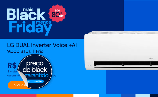 Ar Condicionado LG DUAL Inverter Voice +AI 9.000 BTUS Frio 220V S3-Q09AA31A