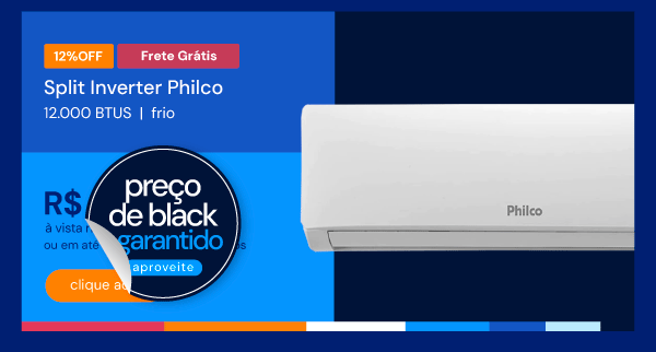 Ar Condicionado Split Inverter Philco 12000 BTUs Frio 220V PAC12FC