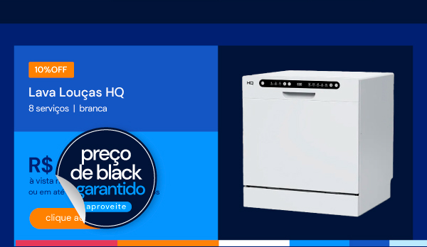 Lava Louças HQ Digital 8 Serviços Branca HQ-LL8DB2 220V