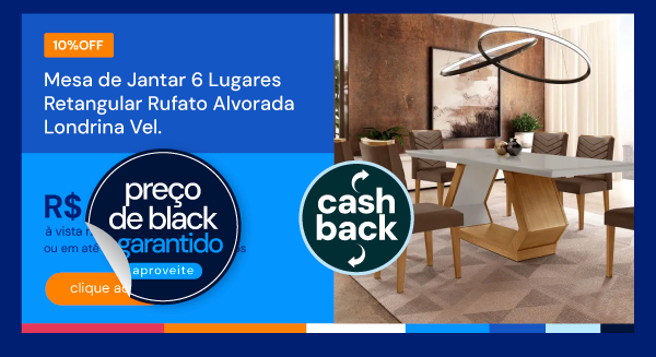 Mesa De Jantar 6 Lugares Retangular Rufato Alvorada Londrina Vel. Marrom/off White/imbuia