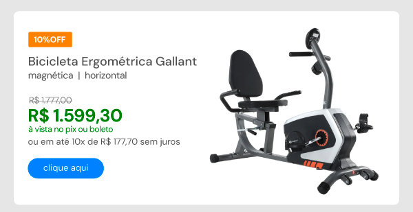 Bicicleta Ergométrica Magnética Horizontal Gallant Elite (GBEV1HMGA-CZ)