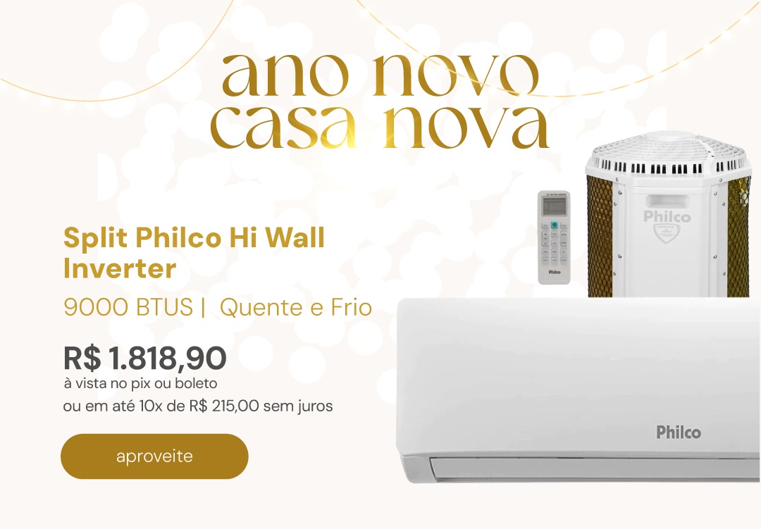 Ar Condicionado Split Philco Hi Wall Inverter 9.000 Btu/h Quente E Frio Monofásico Branco PAC9QC 220V