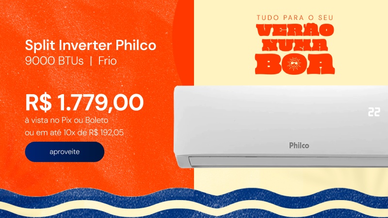 Ar Condicionado Split Inverter Philco PAC9FC 9000 BTUs Frio 220V