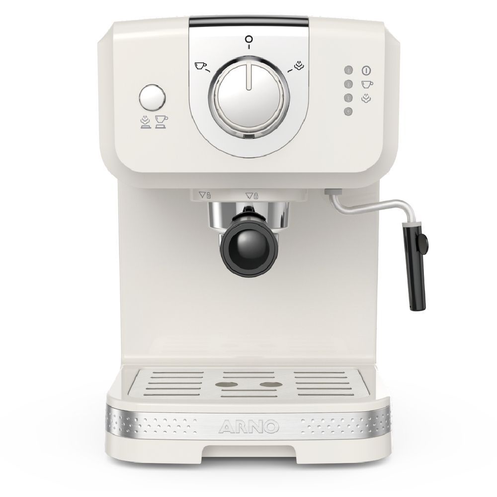 Cafeteira Arno Espresso Steam e Pump Opio Soleil Marfim SCSP 1170W 127V - WebContinental - Sua melhor escolha