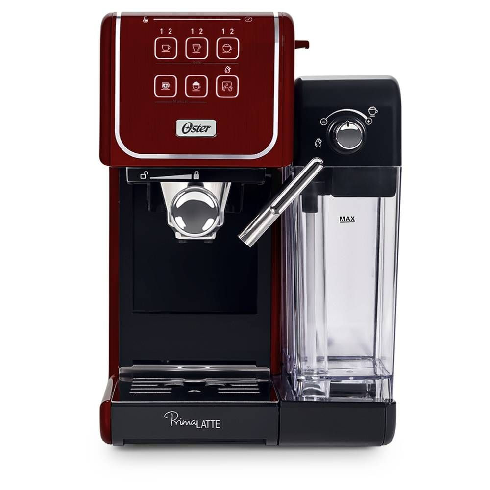 Cafeteira Oster PrimaLatte Touch Red BVSTEM6801R - WebContinental - Sua melhor escolha