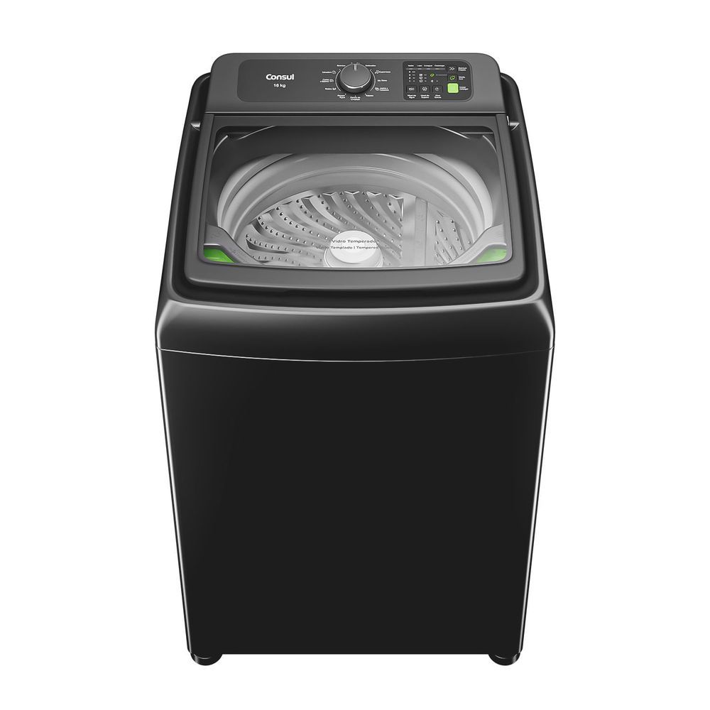 Máquina De Lavar Consul 16kg Cinza Chumbo Com Modo Eco CWN16A9 110V