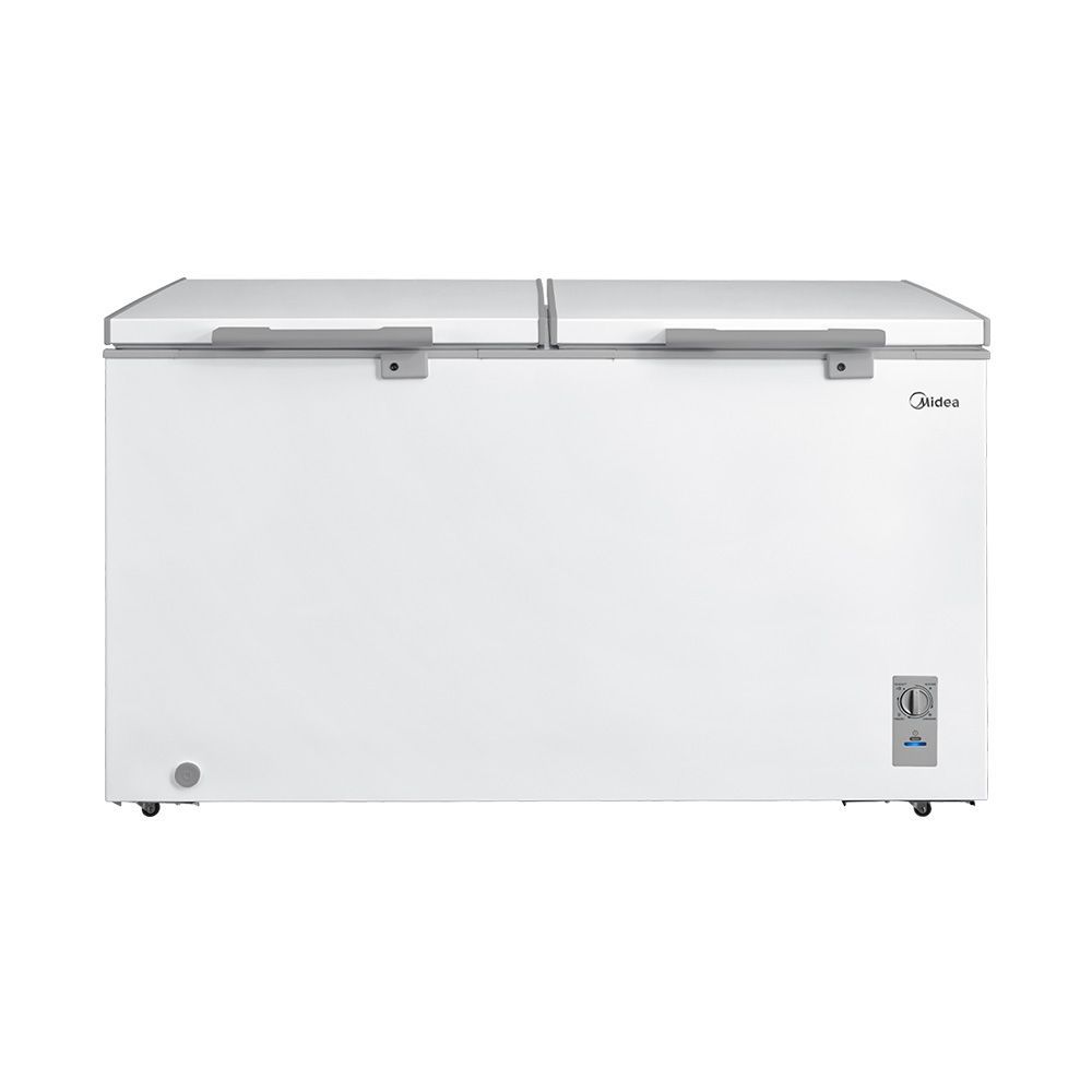 Freezer Midea Horizontal 418L 2 Porta Branco Bivolt 