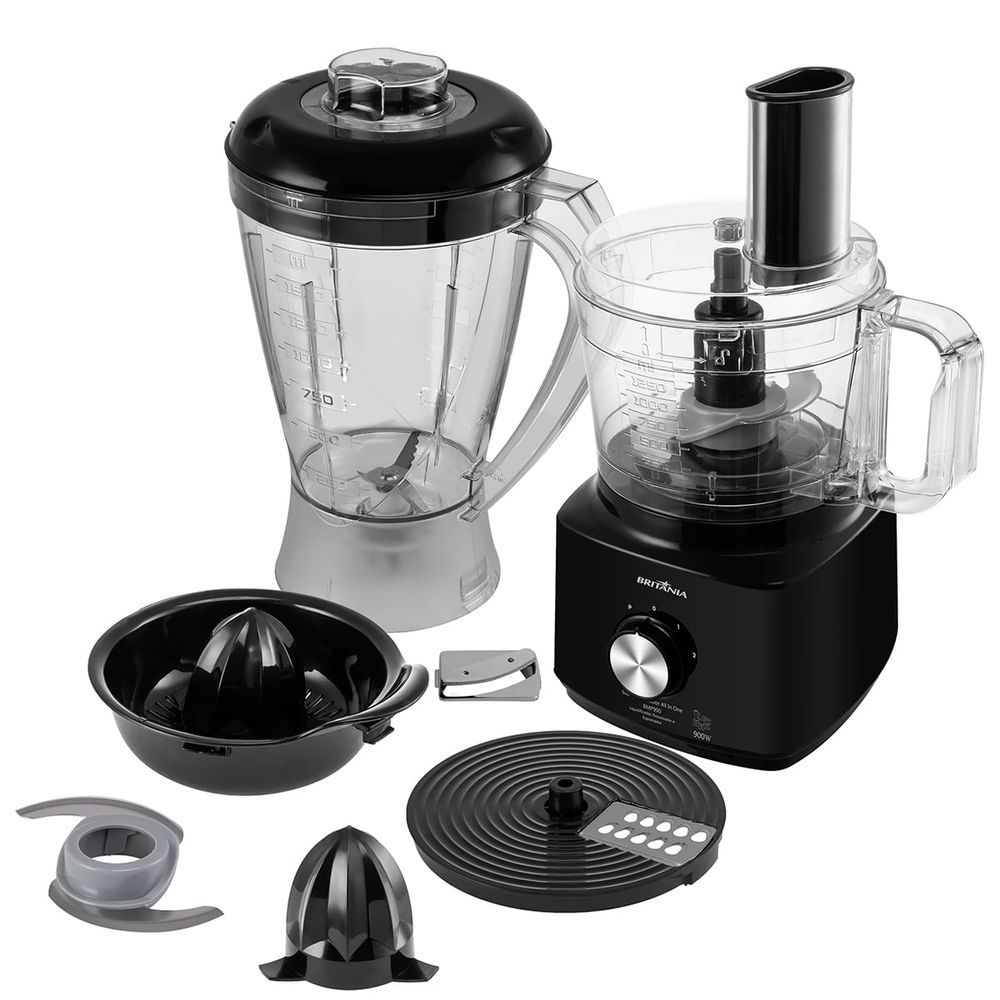 Multiprocessador Britânia All In One BMP900P 5 em 1 2 Velocidades 900W Preto