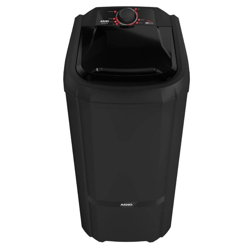 Tanquinho Semiautomático Arno LAS13 13kg 7 Programas Lava Edredom Ciclo Rápido Preto 110V