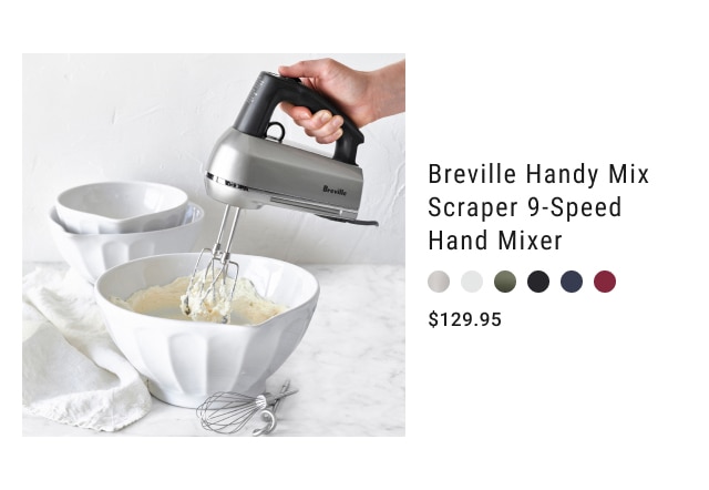 Breville Handy Mix Scraper 9-Speed Hand Mixer - $129.95