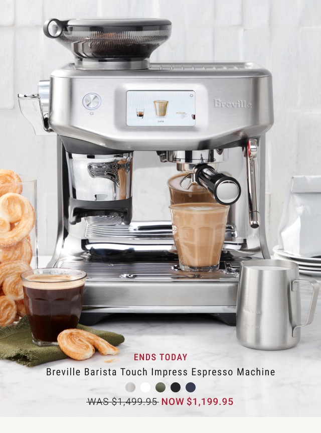 Breville Barista Touch Impress Espresso Machine - Now $1,199.95