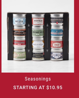 Seasonings - Starting at $10.95