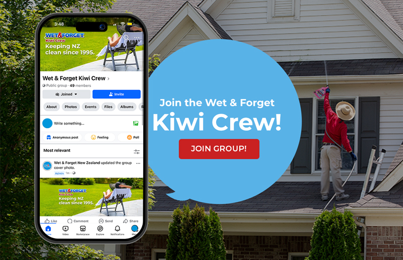 Join the Wet & Forget Kiwi Crew on Facebook!