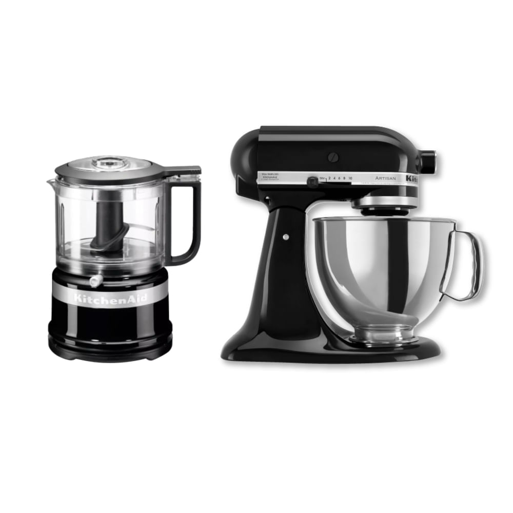Combo KitchenAid Batidora y Mini Procesador de Alimentos Negro