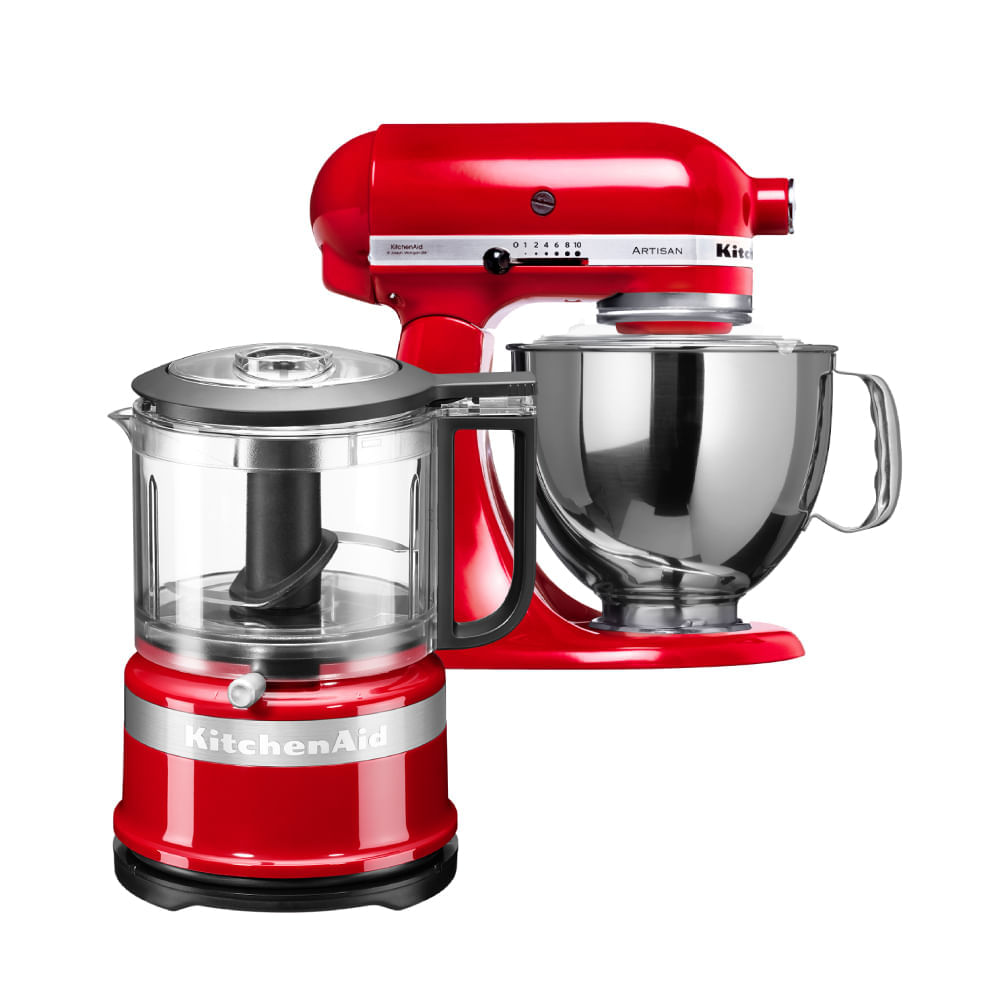 Combo KitchenAid Batidora y Mini Procesador de Alimentos Rojo