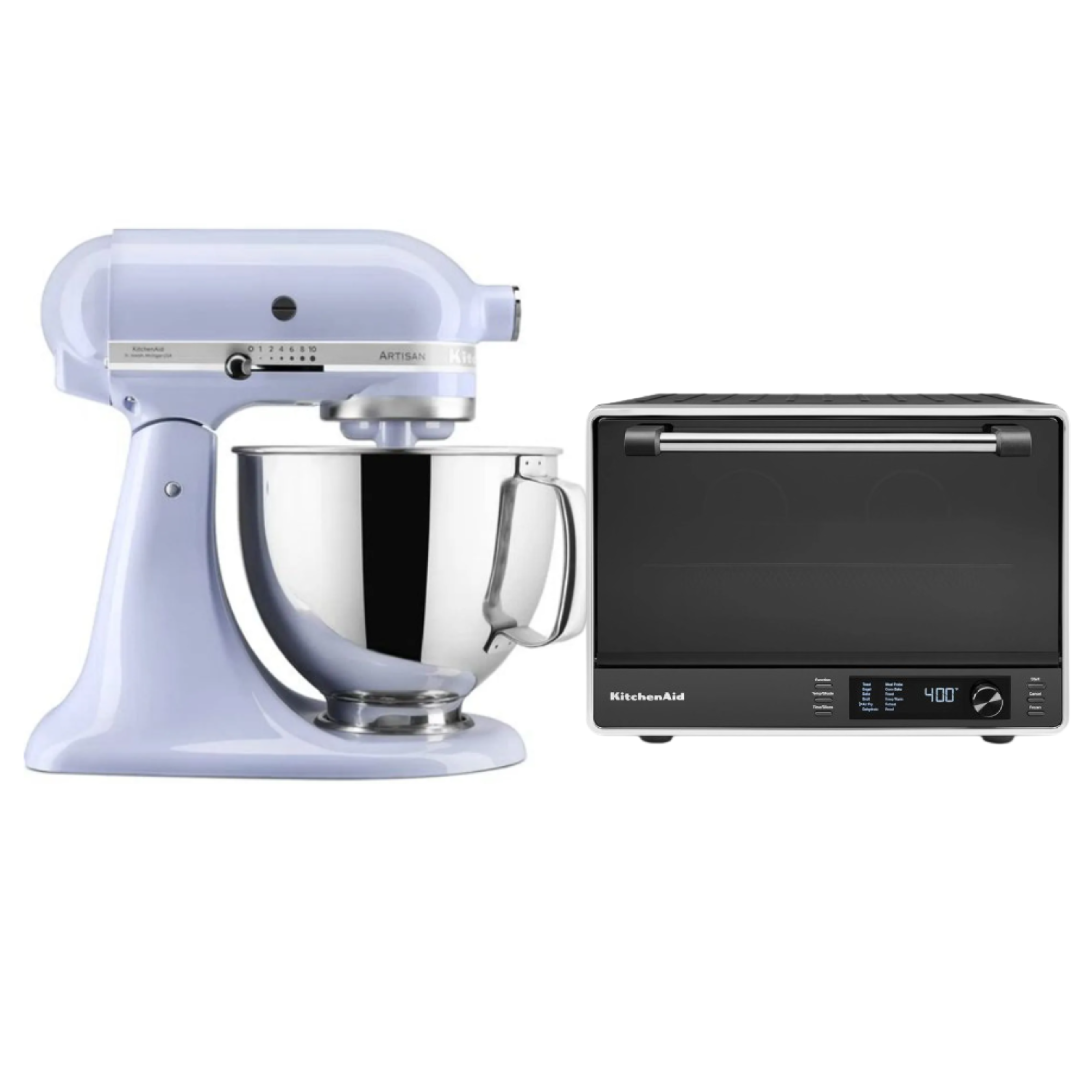 Combo Horno de Mesa de Doble Convección con Freidora de Aire y Batidora Artisan Lavanda