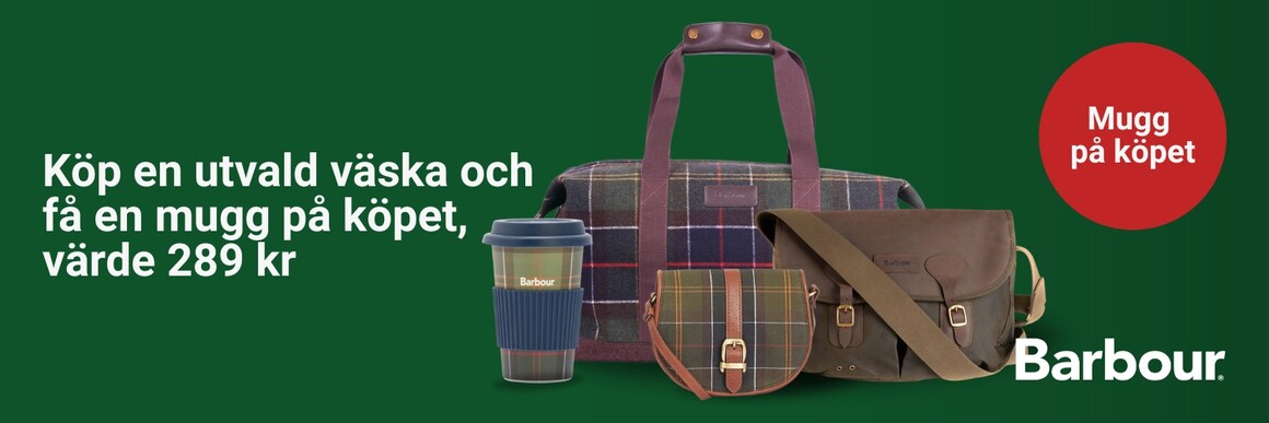 Barbour köp och få mugg på köpet