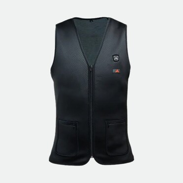 Avignon Heat Vest Thin V-Neck Powerbank Black