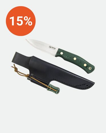 Casström No.10 Swedish Forest Knife 14C28N Micarta/Scandi med Eldstål