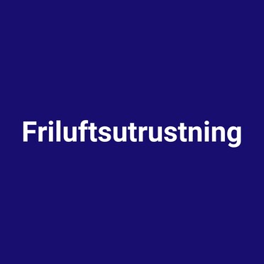 Friluftsutrustning