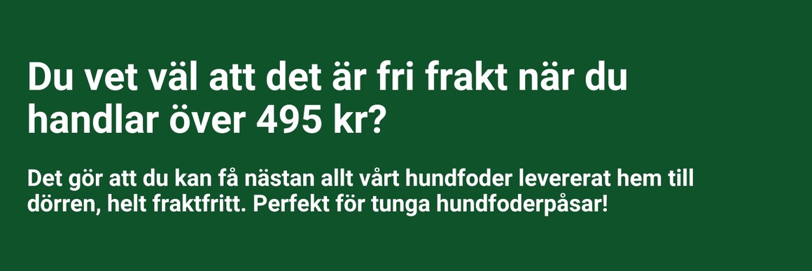 Fri frakt över 495 kr