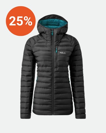 Rab W's Microlight Alpine Long Jacket Black