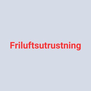 Friluftsutrustning