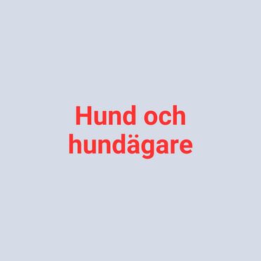 Hund och hundägare