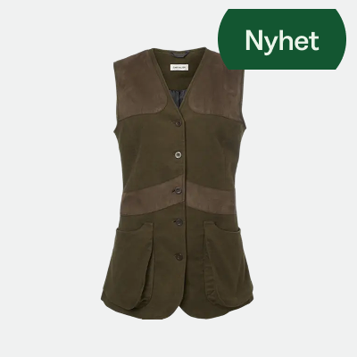 Chevalier W's Elemore Moleskin Shooting Vest Forest Green