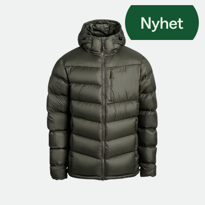 M's Fulu Down Hooded Jacket Dark Forest Green