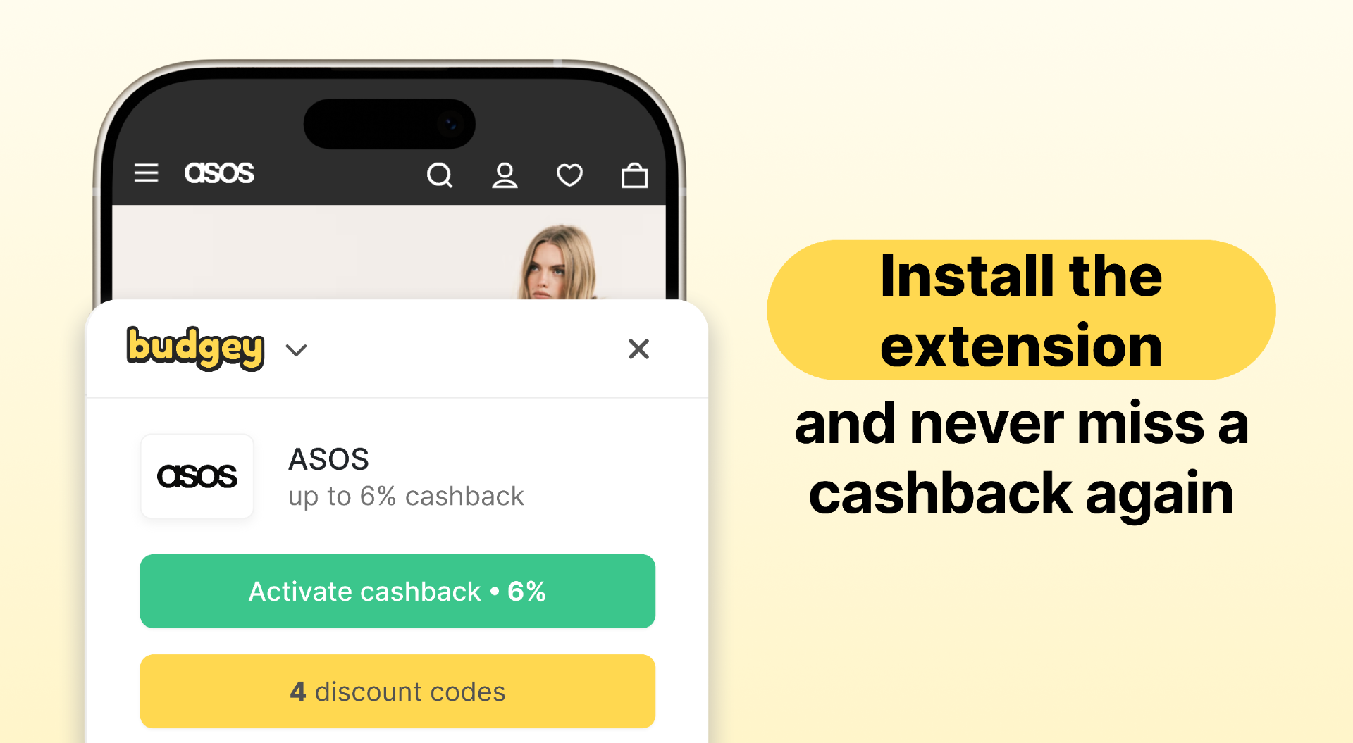 Install the extension and never miss a cashback again