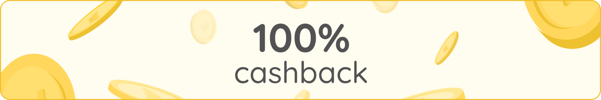 100% Cashback