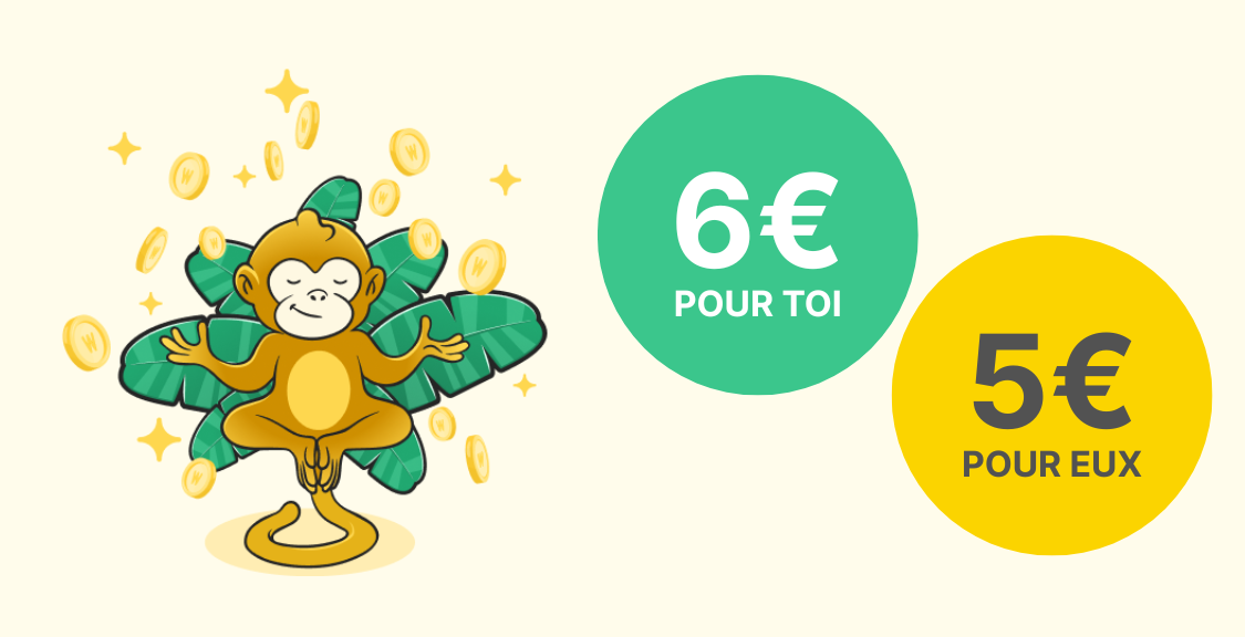 Parrainage boosté en octobre ! 6€ pour toi, 5€ pour eux