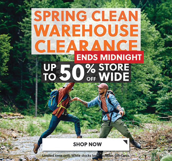 Spring clean warehouse clearance. Ends Midnight - READ MORE