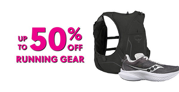 UP TO 50% OFF RUNNING GEAR