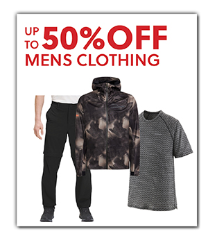 UP TO 50% OFF MENS CLOTHING