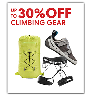 UP TO 30% OFF CLIMBING GEAR