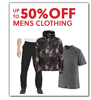 UP TO 50% OFF MENS CLOTHING