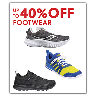 UP TO 40% OFF FOOTWEAR