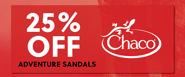 25% OFF CHACO - ADVENTURE SANDALS