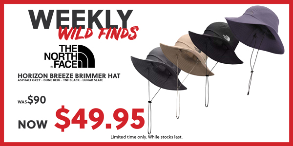 WEEKLY WILD FINDS - THE NORTH FACE HORIZON BREEZE BRIMMER HAT NOW $49.95 - SHOP NOW