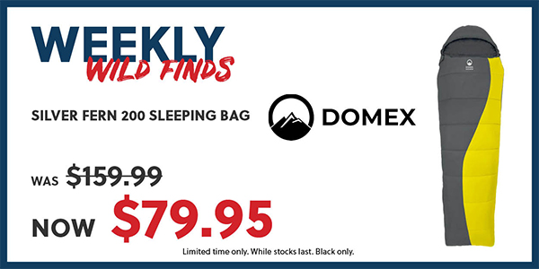 Weekly wild finds - domex silver fern 200 sleeping bag