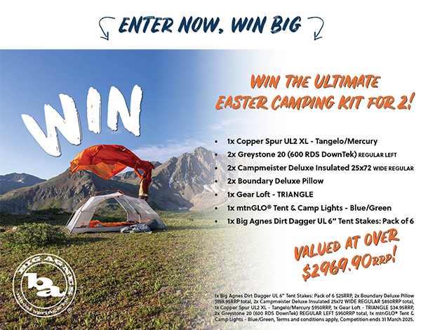 enter now, win big - big agnes, wni the ultimate easter camping kit for 2