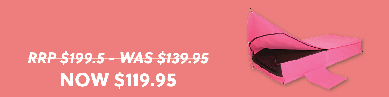 clearance of the Sahara Drover Queen Freestanding Dome Canvas Swag & Bag