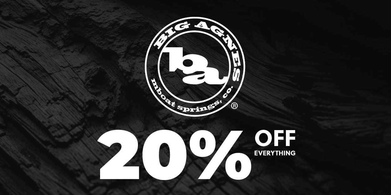 big agnes 20% off everything