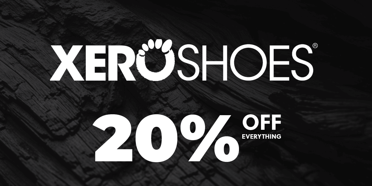 Xero shoes 20% off everything