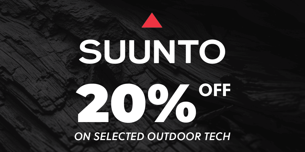 Suunto 20% off on selected outdoor tech